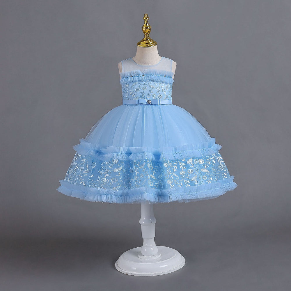 Ready-to-ship toddler tulle cake princess dress - perfect for baby girl's first birthday or special occasion