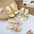 Trendy floral slides for women - new summer collection: unique design, non-slip soft sole, perfect for beach & pool