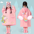 Kids' raincoat - new  design for boys and girls, ages 3-10. perfect for school, with backpack space