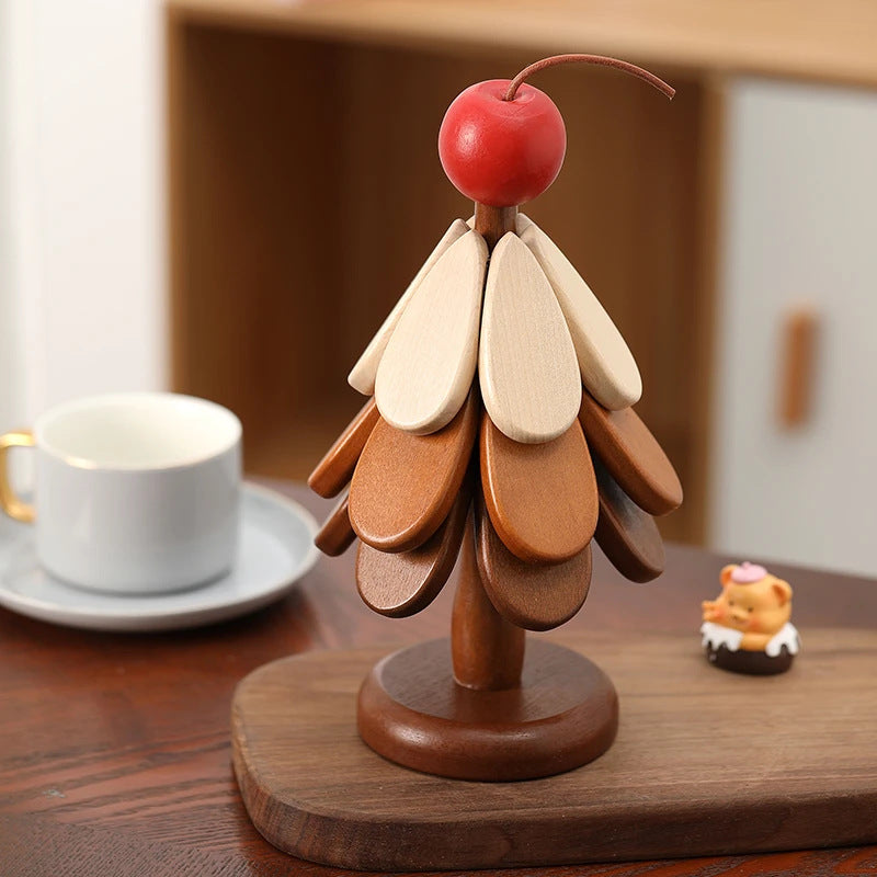 Creative and cute insulated coaster - single tree design - table decoration - creative home use - anti-scald, high temperature resistant, foldable pot holder