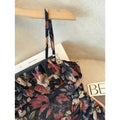 Women's summer new fashion versatile elegant mesh floral print ruched cami top