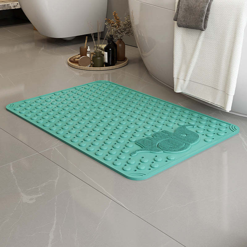 Bathroom non-slip mat, shower house children's anti-drop foot mat, bathroom bath mat, environmentally friendly PVC massage floor mat