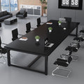 Solid wood conference table long table casual modern board table table and chair combination negotiation large office table bench workbench without