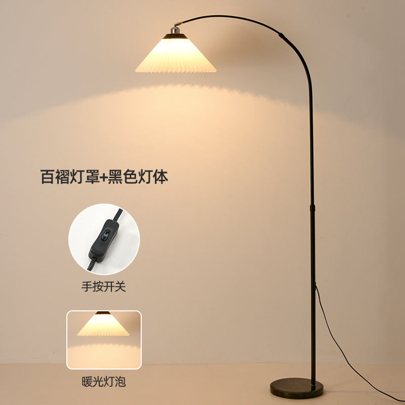 Zhongshan floor lamp ins wind living room living room fishing lamp sofa wall corner lamp study bedroom eye protection floor lamp