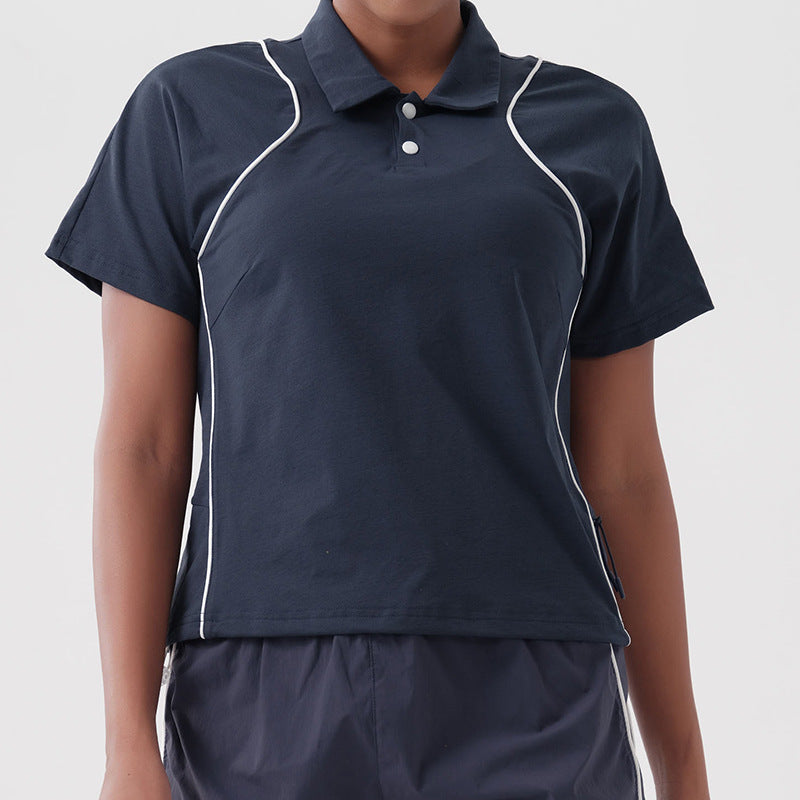New women's loose-fit training & fitness set: quick-dry tennis top, long-sleeve running & yoga jacket