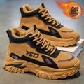 High-top men's shoes winternew arrivalfleece-linedheattechcasual sneakers non-slipbootshikingworkwear shoes men's cotton boots