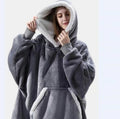 Pullover fleece pajamas heattech tv blanket outdoor cold-proof nightgown couple's outfit sweatshirt fleece heattech clothing