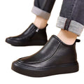 【100% genuine leather】men's 2025 martin boots - zipper casual leather shoes - high top, mid top, odor-resistant, height increasing