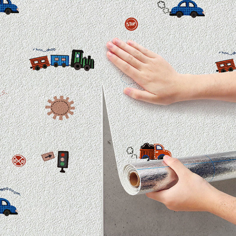 Special wallpaper for gray walls Self-adhesive waterproof and moisture-proof wall stickers Bedroom rental room wall covering ugly wallpaper Household self-stickers