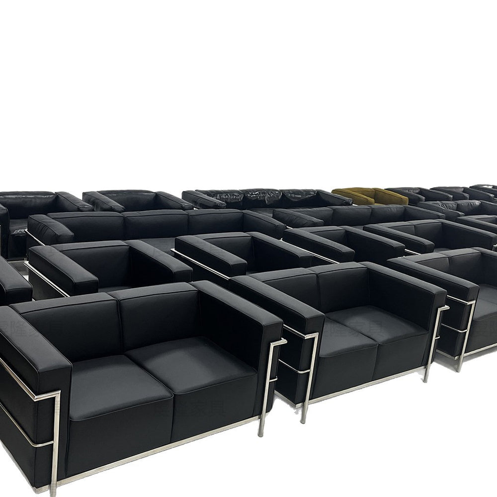 genuine leather sofa 4s store lc3 le corbusier office sofa designer furniture genuine leather office sofa chair