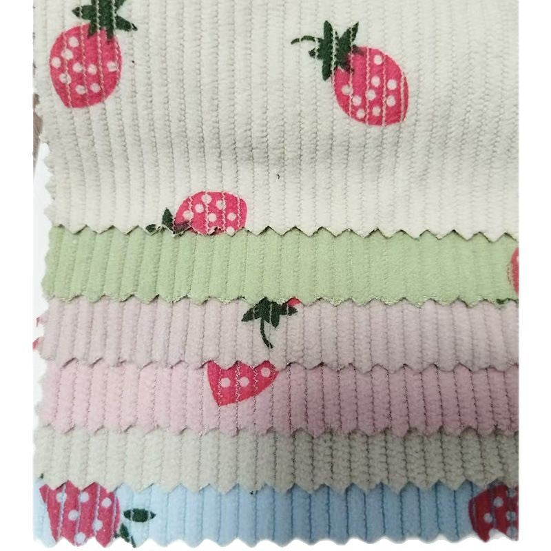 All-polyester 8-pit corduroy printed fabric, luggage, sofa, handbag, throw pillow, home textile 8 corduroy fabrics