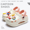 Spongebob squarepants women's clogs - summer outdoor wear, thick sole, height increasing, "stomping on shit" comfort, diy sandals, eva anti-slip