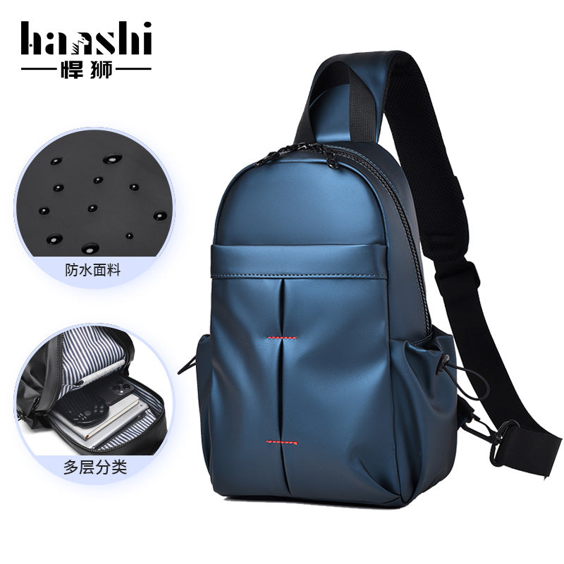 Fashion Men's Breast Bag Premium Casual Women's Crossbody Bag Trendy Lightweight Waterproof Shoulder Bag Travel Shoulder Chest Bag