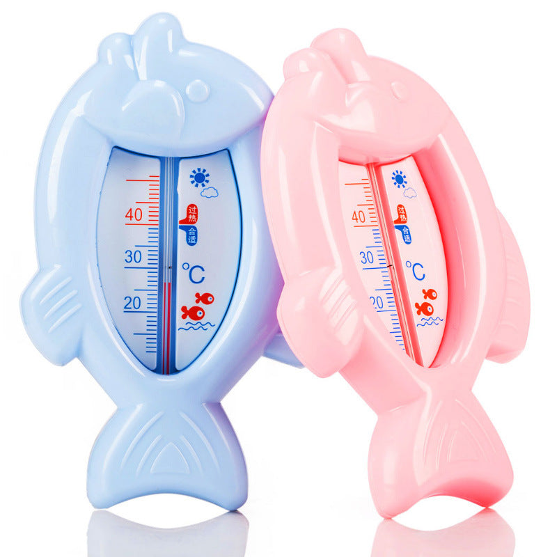 Baby bath thermometer, infant bath temperature meter, toddler water thermometer, fish-shaped water temperature card, water temperature tester