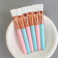 Zhiwei makeup brush beauty mask brush white soft bristles bright gold aluminum cover diy spa care tools beauty supplies