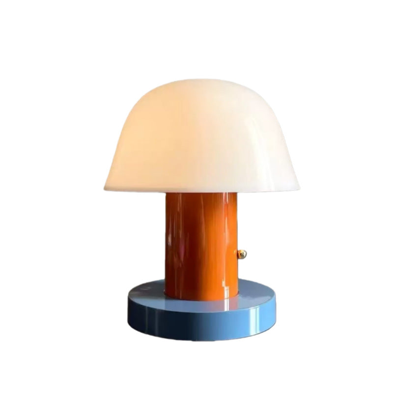 Luxury mushroom table lamp - portable, nordic retro style, decorative ambient light for bedroom, bedside, and desk