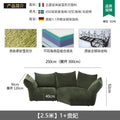 All-steel frame living room irregular fabric sofa, cream-colored chenille modular sectional sofa for large apartments