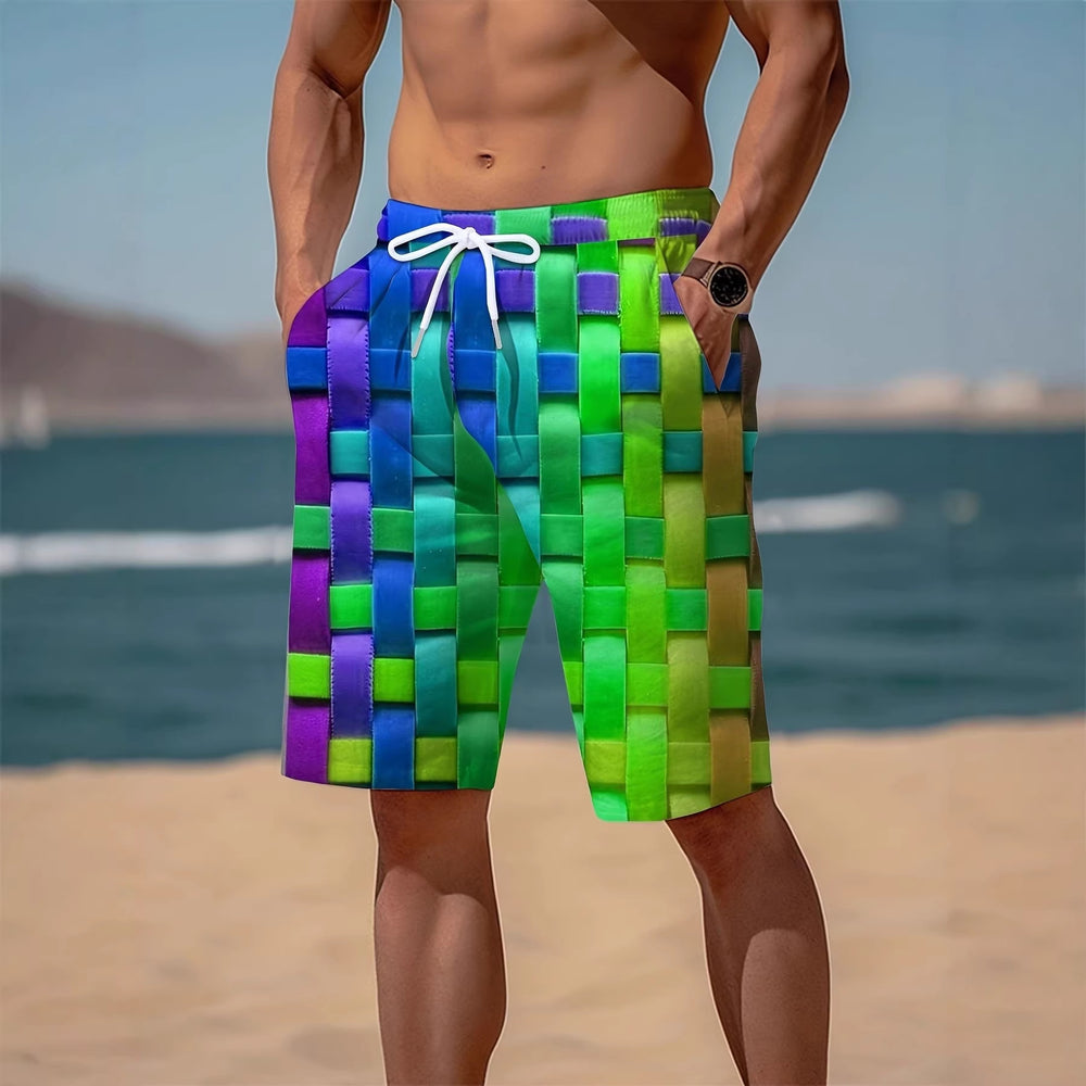 trending men's swim trunks, quick-dry swim shorts, casual athletic beach shorts, new european and american styles