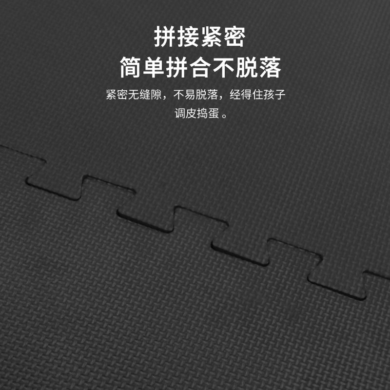 Export amazon japan black cross pattern 60*60eva foam splicing taekwondo floor mat shock absorption and sound insulation