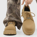 Retro big toe derby shoes for men 2026new arrivalthick soleincrease low top rhubarb boots workwearbootscasual leather shoes