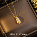 Simpleelegant geometric titanium steel necklace women's earrings niche design classy earrings accessible luxurynew arrival clavicle chain jewelry
