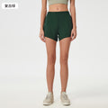 Premium women's loose-fit quick-dry athletic shorts - summer lined running, training, fitness, and yoga shorts - d25004
