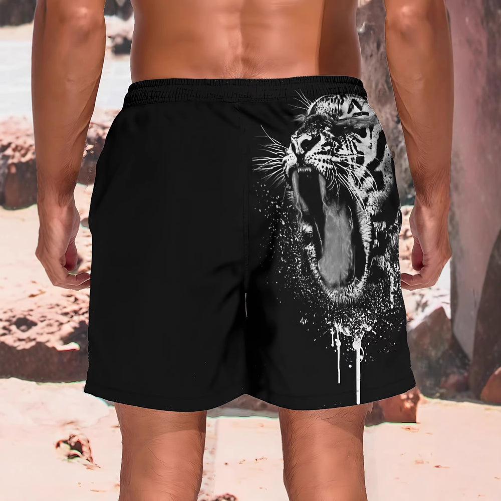 trending men's swim trunks, quick-dry swim shorts, casual athletic beach shorts, new european and american styles