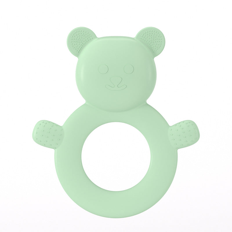 Baby silicone toothpaste children's tooth grinder baby teething period soothing toy anti-eating hand molar stick biting music