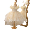 hot-selling girl's dress with train, princess dress, host, piano performance, birthday, classy, children's day performance clothing