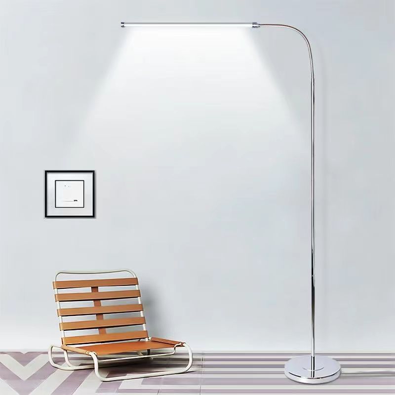 Led eye-care floor lamp - perfect for living room, bedroom, study, reading - high brightness, remote control dimming, piano/mahjong style