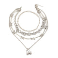 Clavicle necklace wholesale street cool hip hop skull pendant niche design sense thorns bamboo section stacked sweater chain