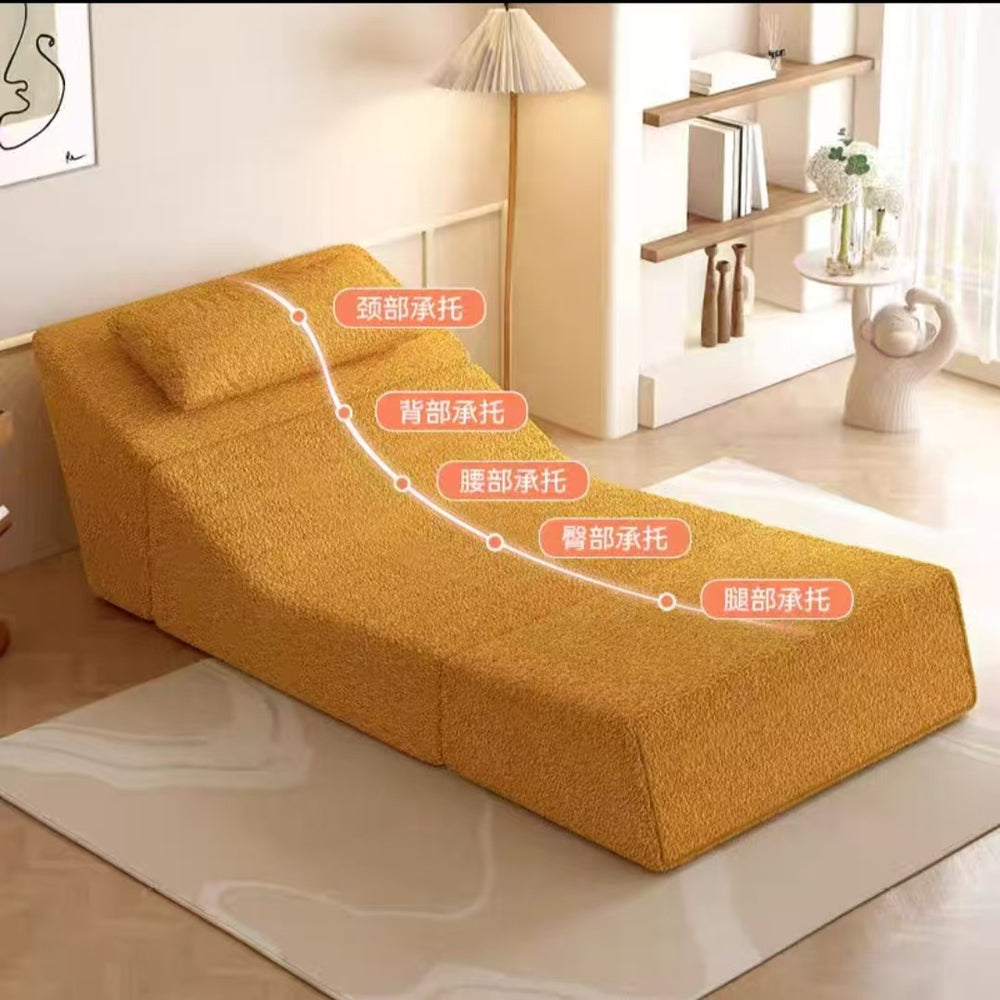 Compressed sofa lazy sofa single sofa bed living room bedroom foldable multi-purpose home tatami cross-border export