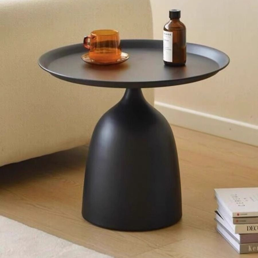 Scandinaviancasual side table small apartment iron small round table cream style for home small coffee table bedside small bedside table no