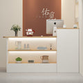 Cashier counter - minimalist modern design for small shops, clothing stores, women's apparel boutiques, beauty salons, commercial bars, and nail salons
