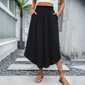 C1-53126# cross-border european and american ins fashion versatile high waist casual style women's skirt