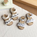 Summer new arrivals: korean style girls' bow-tie princess shoes - stylish open-toe sandals for big kids and toddlers