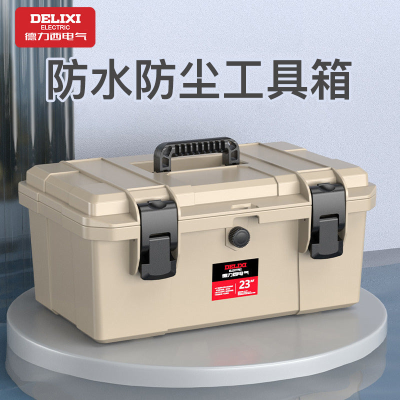 Delixi Electric Tool Box Hardware Multi-layer Thickened Waterproof Electrical Box Multifunctional Household Tool Storage Box