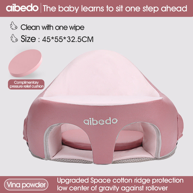 Aibedo wrap-around anti-rollover baby learning to sit chair does not hurt the spine, no washing, learning to sit training chair is specially provided as