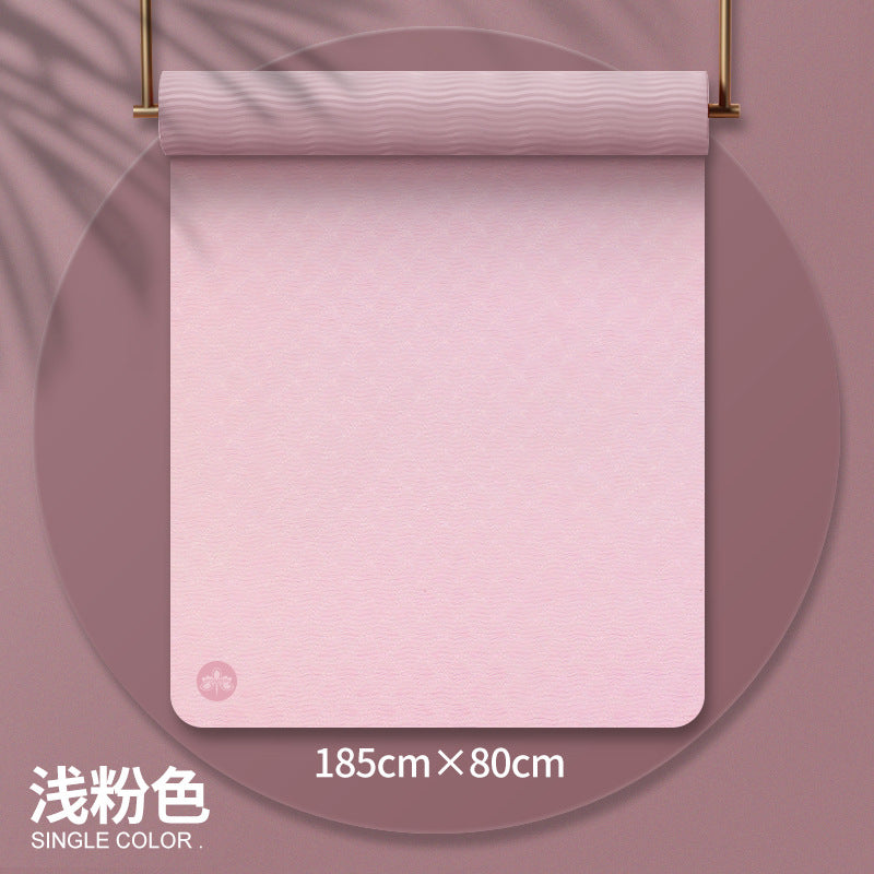 Non-slip yoga mat fitness mat home use shock absorption silent thickened indoor tpe soundproof dance mat for women
