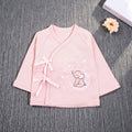 Spring & fall newborn monk suitsuit pink elephant pure cotton baby tie backseparates clothes baby bottom pajamas