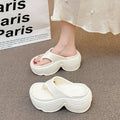 New summer women's platform slides: non-slip, stylish, and trendy. these height-boosting sandals are perfect for beach, outdoor, and everyday wear. a versatile and fashionable choice
