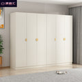 Solid wood double door cream style wardrobe bedroom for home modern casual multifunctional assembly wardrobe double door wardrobe