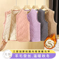 New winter quilted silk fleece vest set - thickened, wearable as outerwear or inner layer, perfect for school uniforms, warm and cozy for boys and girls
