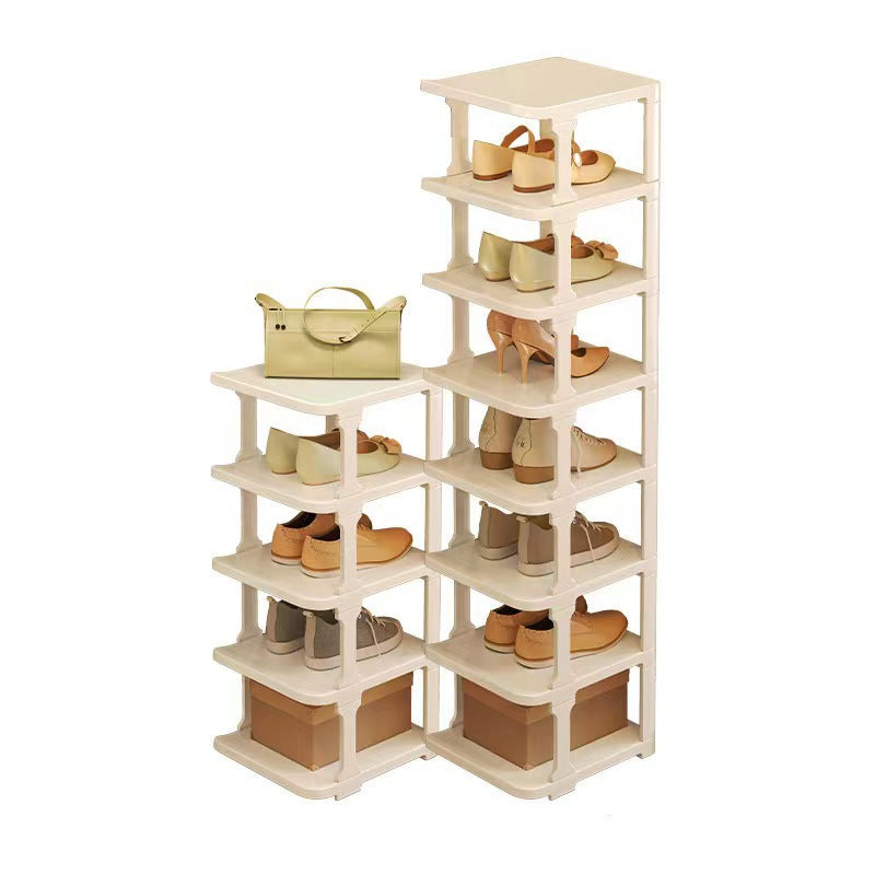 Simple shoe rack, multi-layer economical dormitory shoe cabinet, household narrow door dust-proof storage artifact, indoor wholesale