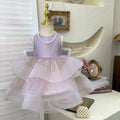 Girls' dress  summer premium birthday dress baby girl summer outfit stylish sleeveless puffy princess dress