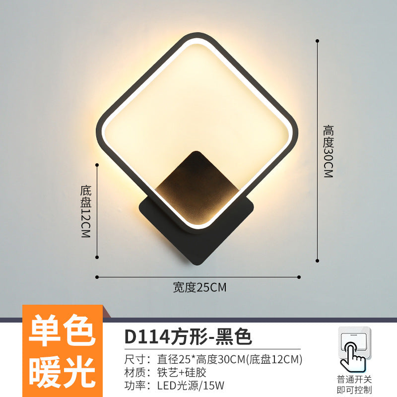 The whole network low-cost led corridor aisle entrance light new Nordic stairs balcony bedroom bedside background wall wall lamp