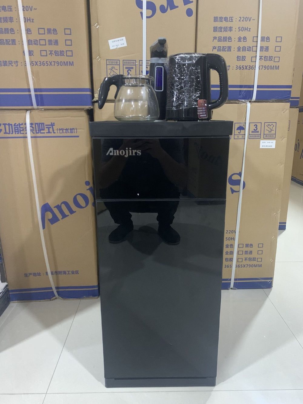 Tea bar machine for home fully automatic water supply voice remote control intelligent instant heating drinking water vertical water kettle bottom water bucket