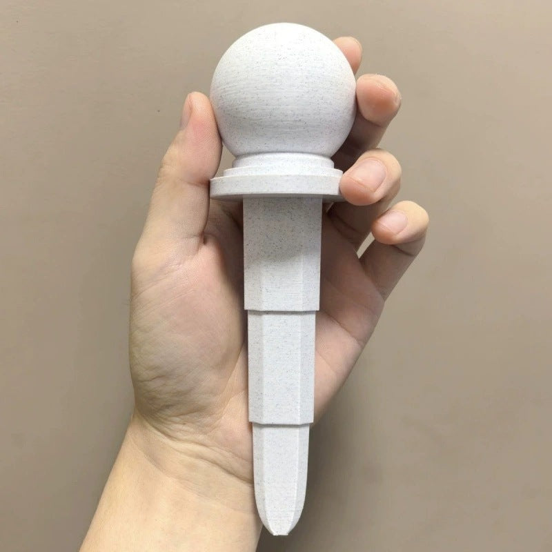 3d printed diy stone pier telescopic sword toy creative decompression radish knife granite round roadblock desktop ornament d