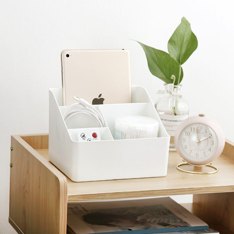 Living room multifunctional plastic office desktop remote control storage box cosmetic storage box