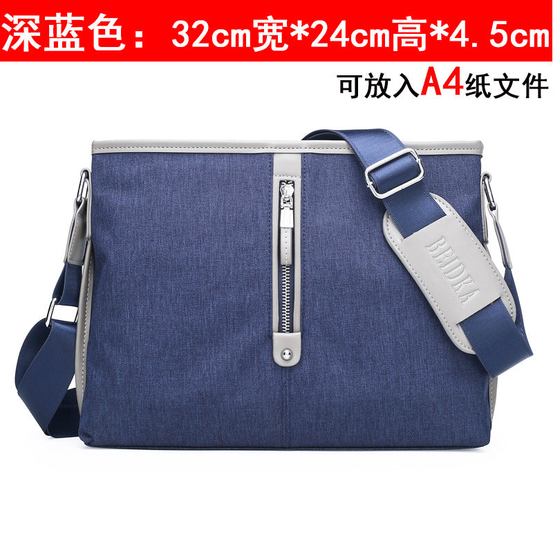 Bonnis Kangaroo Men's Crossbody Bag Men's New Trend Fashion Versatile Camouflage Oxford Waterproof Horizontal Shoulder Bag